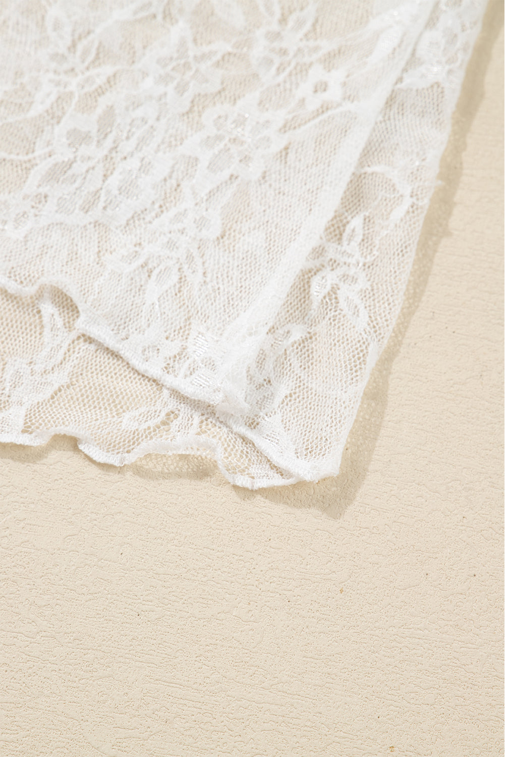 Lace Mesh Long Sleeve Top 🤍