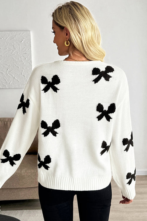 Bow Tie Knit Cardigan 🤍